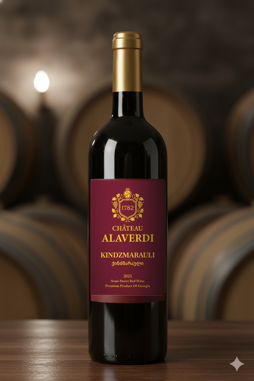 Château Alaverdi Kindzmarauli — Semi-Sweet Red Wine