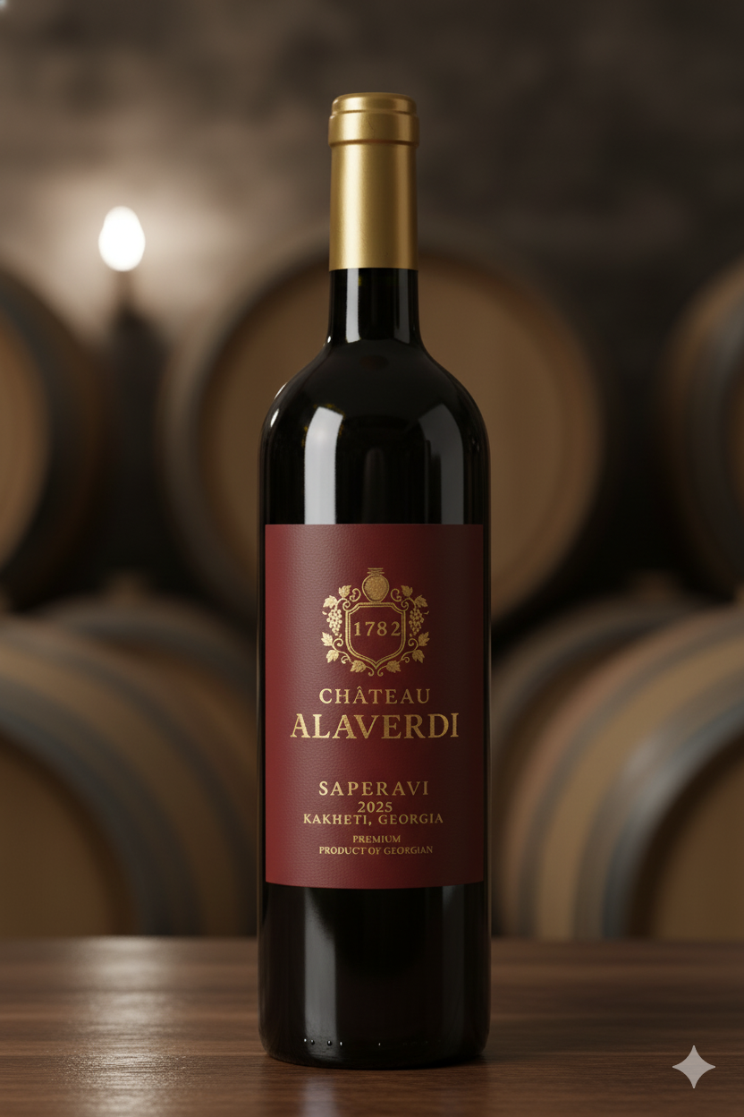 Château Alaverdi Saperavi Wine Bottle